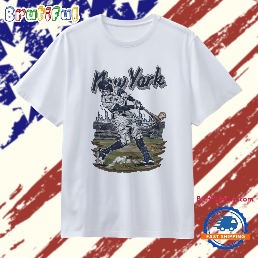 Welcome to Baseball New York Yankees Skeleton Player T Shirt
