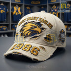 West Coast Eagles 1986 Founding Year Distressed Embroidered Fan Baseball Cap