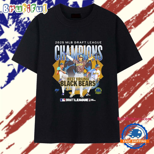 West Virginia Black Bears 2025 MLB Draft League Champions T Shirt