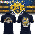 West Virginia Mountaineers 2025 Baseball Big 12 Champions New Design T Shirt