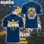 West Virginia Mountaineers 2025 Baseball Big 12 Champions Hoodie T-Shirt