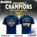 West Virginia Mountaineers 2025 NCAA Division Baseball Super Regionals Champions 3D Shirt