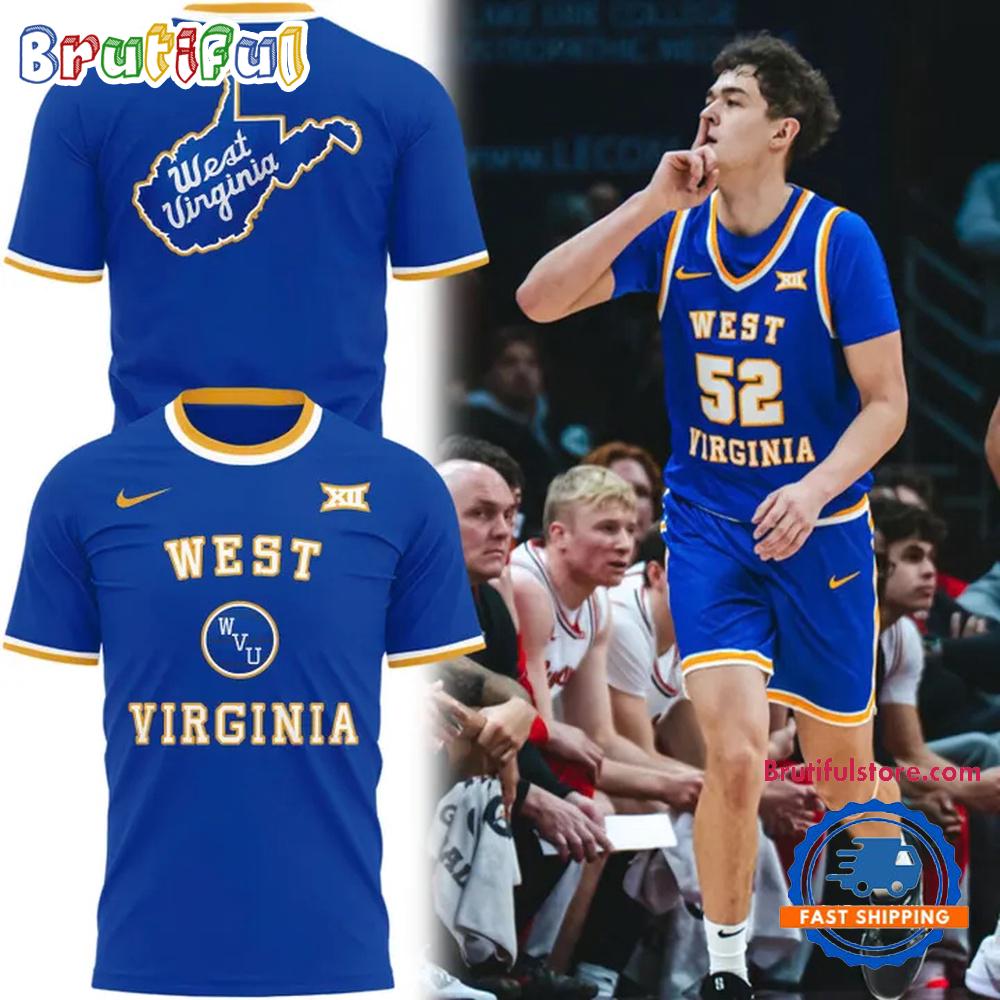 West Virginia Mountaineers Basketball Jerry West Throwback Uniform 2026 T Shirt