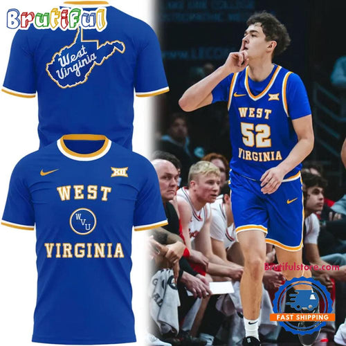West Virginia Mountaineers Basketball Jerry West Throwback Uniform 2026 T Shirt