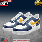 West Virginia Mountaineers Custom Air Force 1 Running Sneakers Shoes