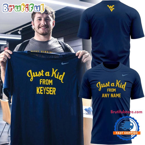 West Virginia Mountaineers Football Just A Kid From Limited Edition T Shirt