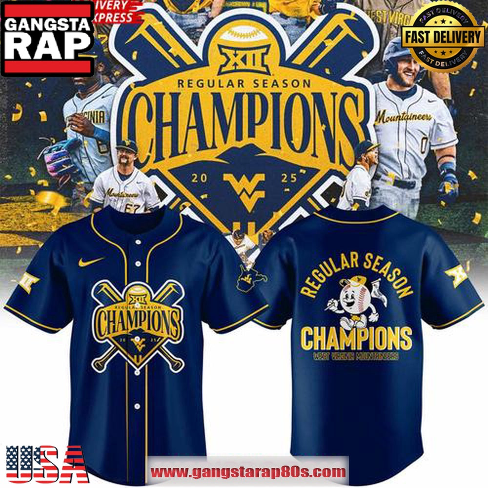 West Virginia Mountaineers Regular Season 2025 Special Edition Baseball Jersey Shirt