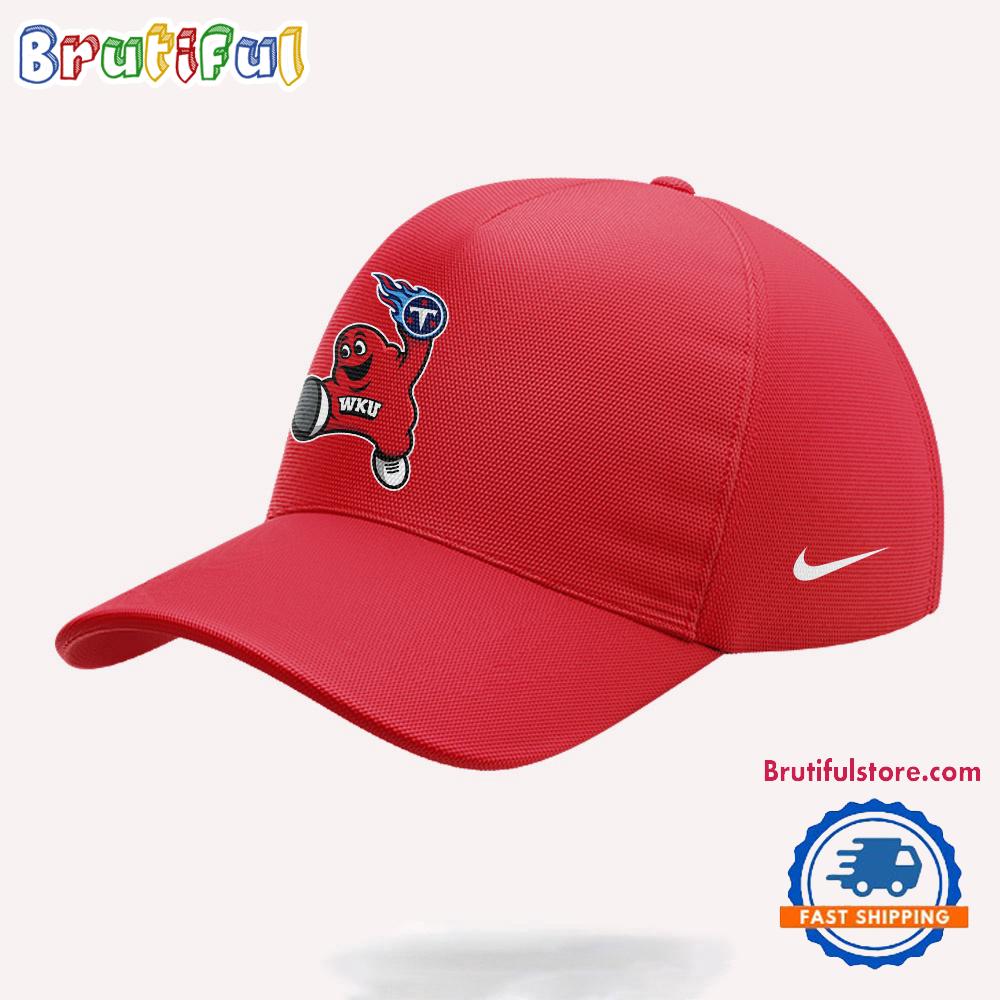 Western Kentucky Hilltoppers Tennessee Titans Night Red Cap Hats