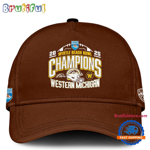 Western Michigan Broncos 2025 Myrtle Beach Bowl Champions Limited Edition Cap