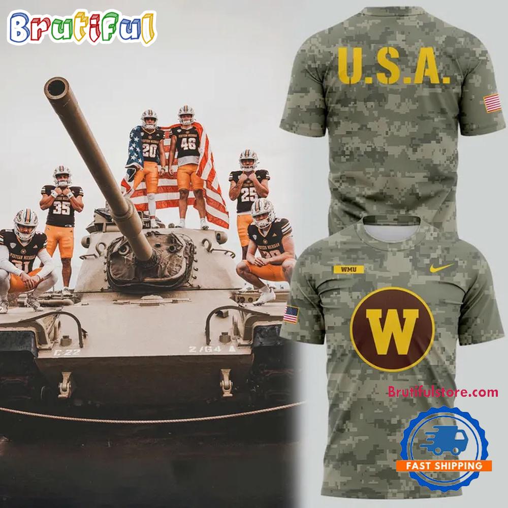Western Michigan Broncos Football Military Appreciation 2026 Limited Edition Hoodie T-Shirt