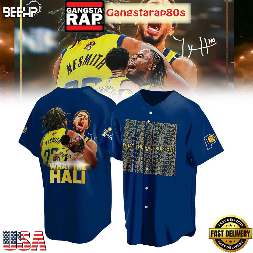 What The Hali Burton Indiana Pacers NBA Finals 2025 Baseball Jersey Shirt