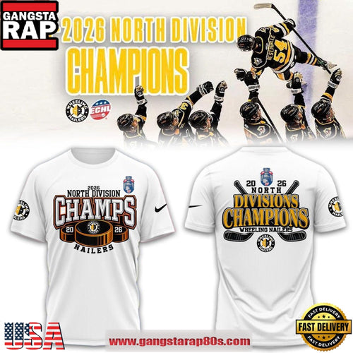 Wheeling Nailers North Division Champions Playoffs 2026 Special T-Shirt