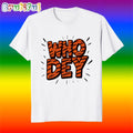 Who Dey Chicago Bengal Tiger Text T Shirt