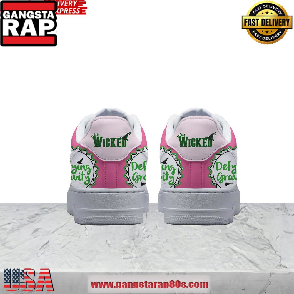 Wicked Defying Gravity Limited Edition Air Force 1 Running Sneakers Shoes