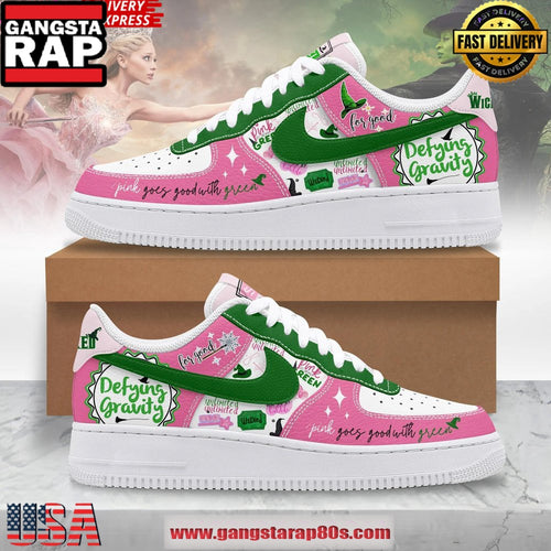 Wicked Defying Gravity Limited Edition Air Force 1 Running Sneakers Shoes