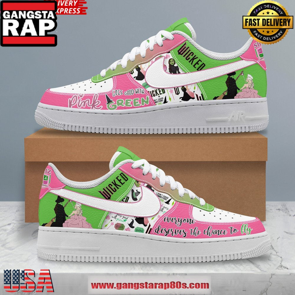 Wicked Musical Limited Edition Air Force 1 Running Sneakers Shoes
