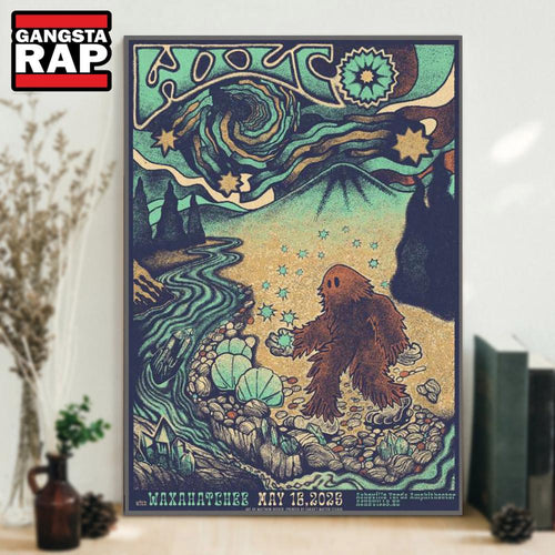 Wilco At Asheville Yards Ampitheatre In Asheville, NC On May 16 2025 Tour Poster Canvas Art