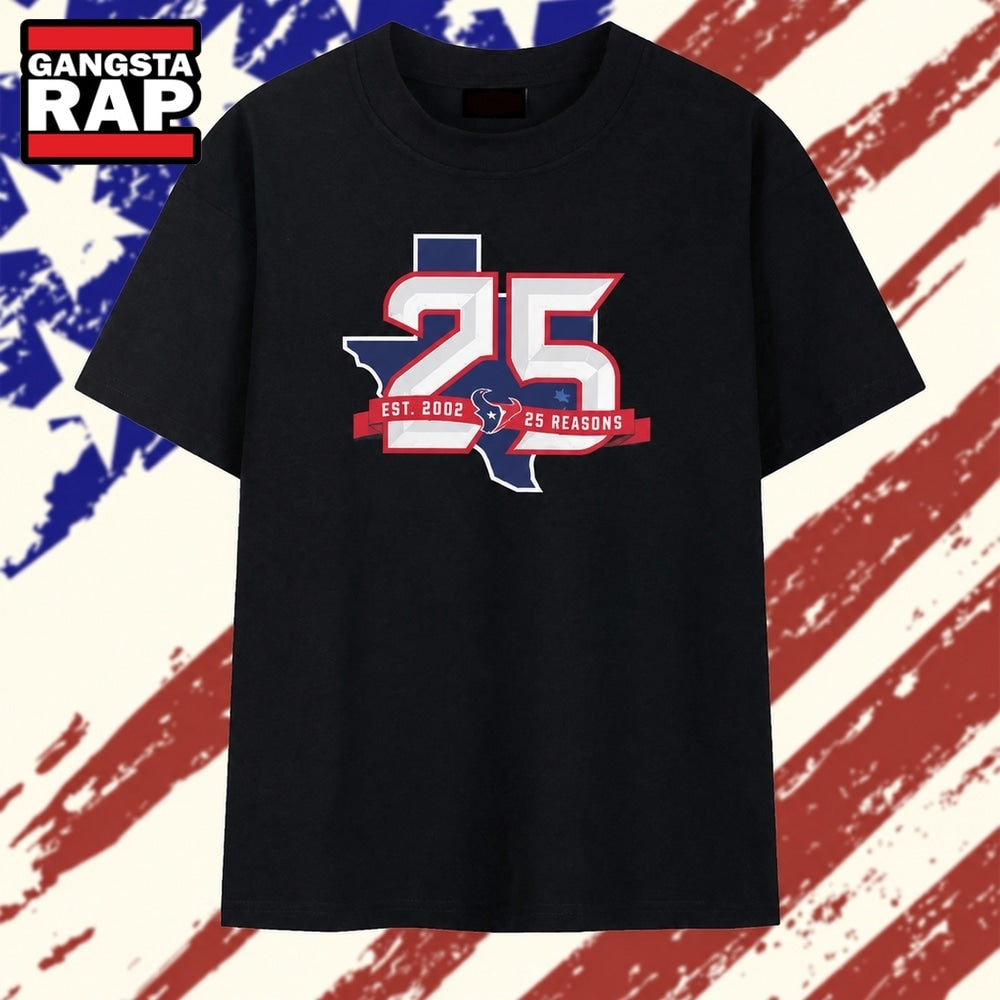 Will Anderson Jr. 51 Houston Texans 25th Season T Shirt