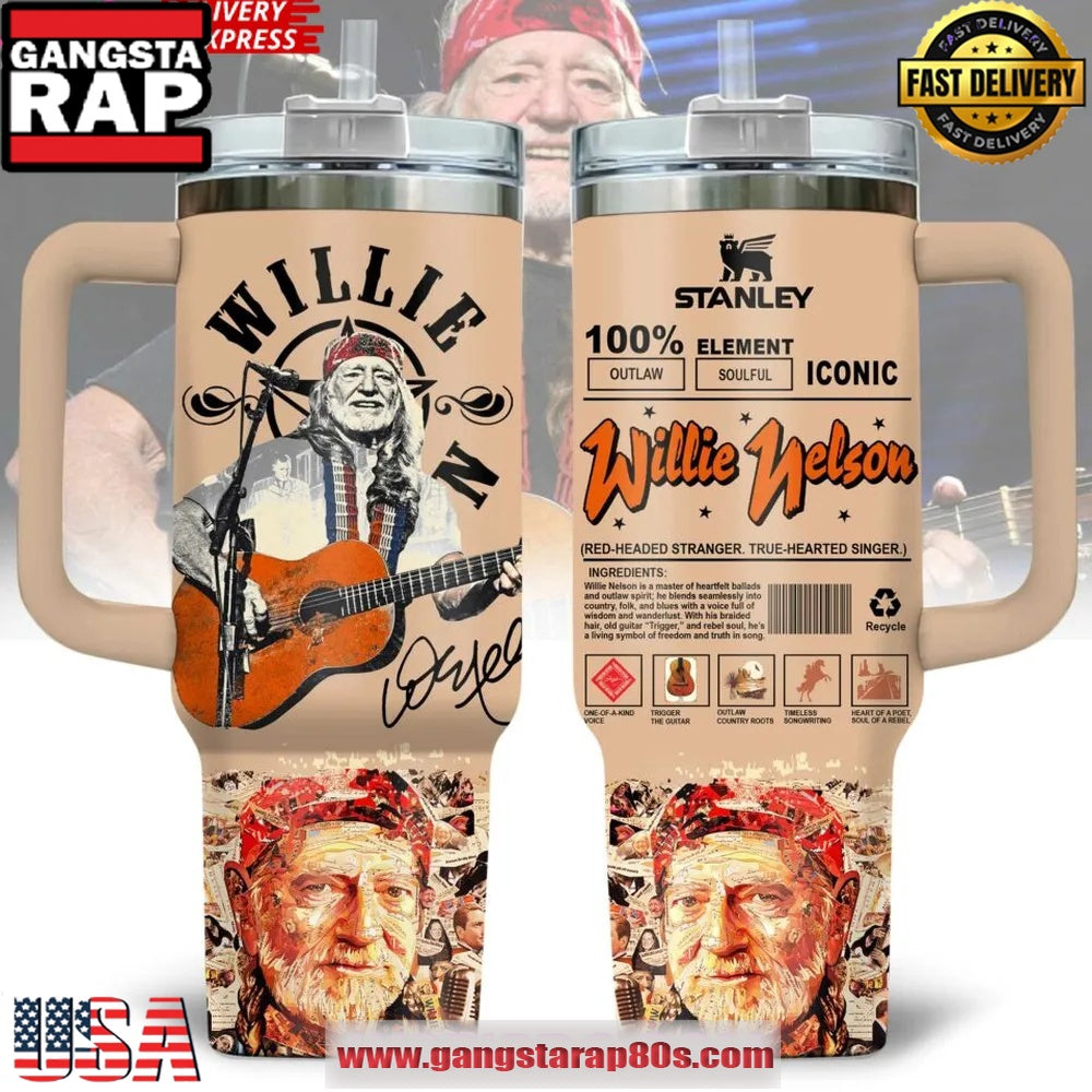 Willie Nelson Legendary Limited Edition Stanley Tumbler 40oz