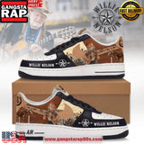 Willie Nelson Limited Edition Air Force 1 Sneakers Shoes