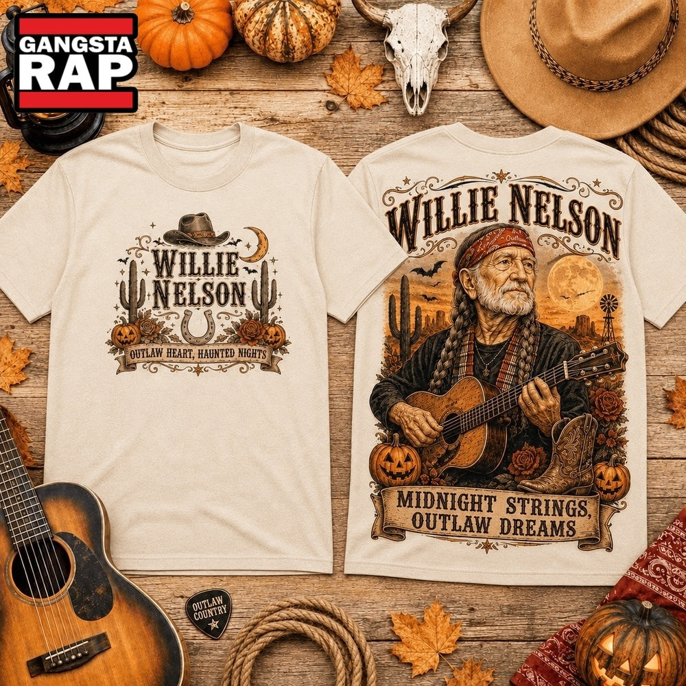 Willie Nelson Pumpkin Pickin’ Rebel Music 3D Shirt Hoodie T-Shirt