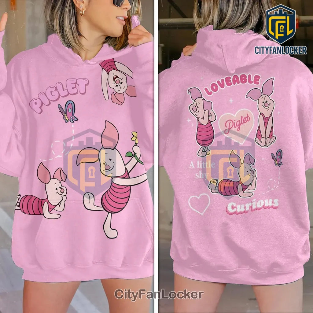 Winnie the Pooh and Piglet Pink T-Shirt