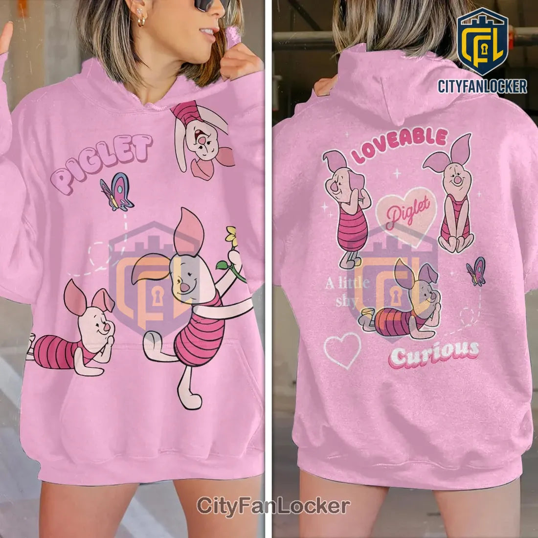 Winnie the Pooh and Piglet Pink T-Shirt