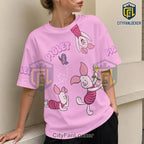 Winnie the Pooh and Piglet Pink T-Shirt