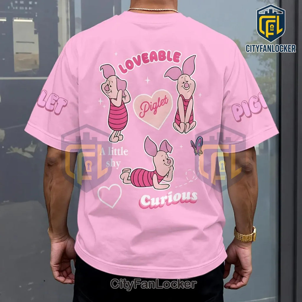 Winnie the Pooh and Piglet Pink T-Shirt