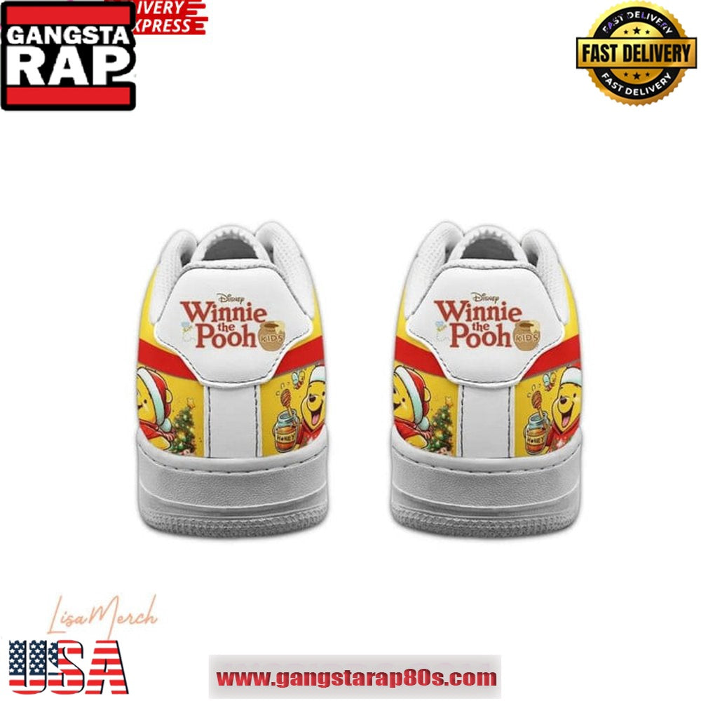 Winnie the Pooh Christmas Special Edition Air Force 1 Running Sneakers