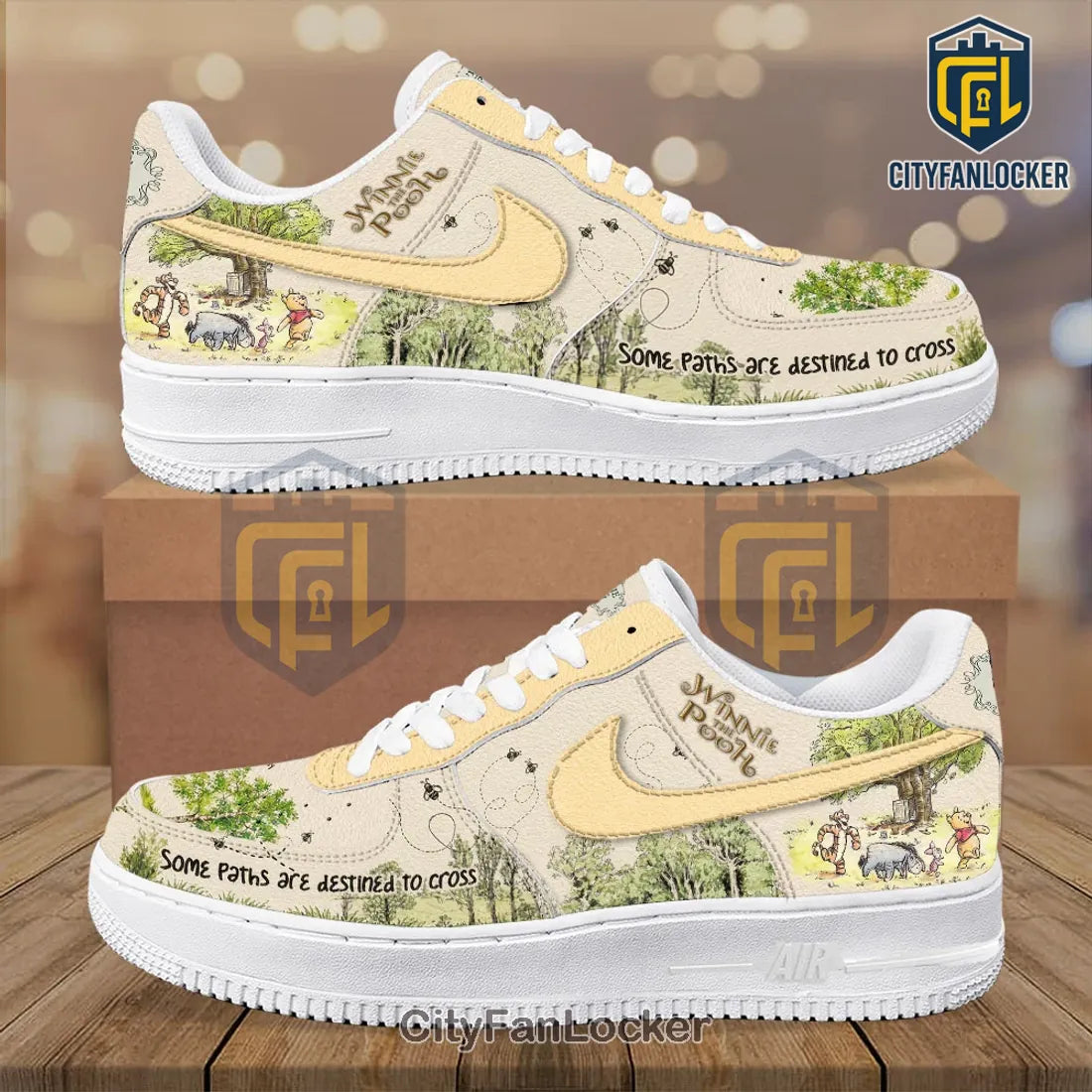 Winnie the Pooh Custom Air Force 1 Sneakers