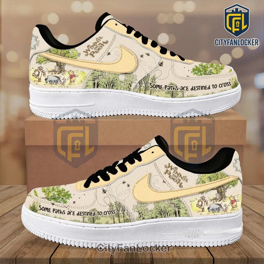 Winnie the Pooh Custom Air Force 1 Sneakers