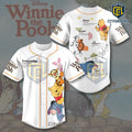 Winnie the Pooh Friends White Baseball Jersey