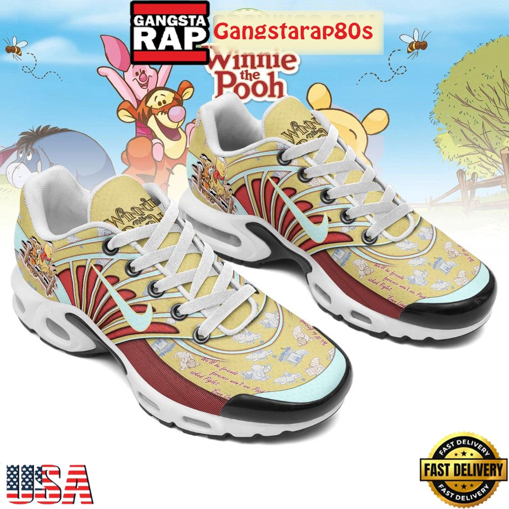 Winnie The Pooh We’ll Be Friends Limited Edition Air Max Plus Shoes Running Sneakers
