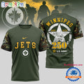 Winnipeg Jets NHL 250 Years US Army Limited 3D Shirt