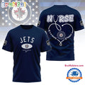 Winnipeg Jets NHL Nurse Appreciation Month 3D T Shirt