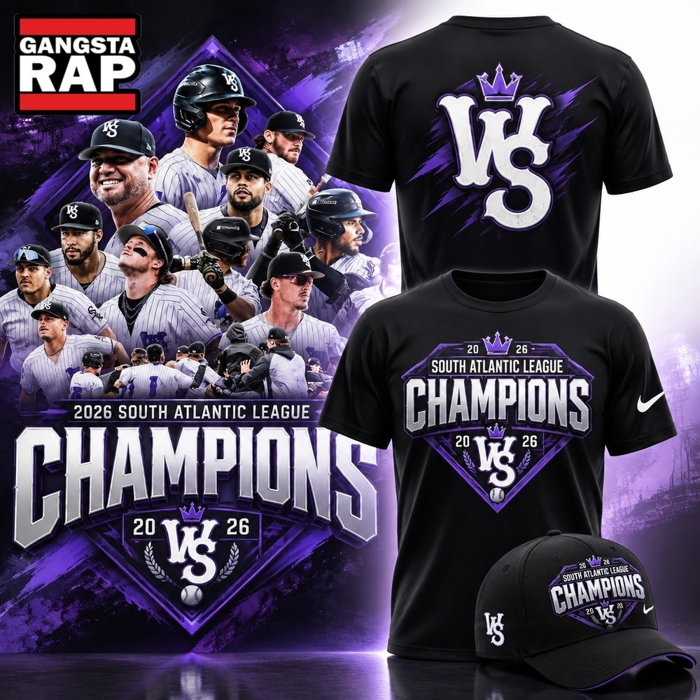 Winston Salem Dash 2026 South Atlantic League Champions Black T Shirt