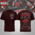 Wisconsin Badgers 2026 NCAA Firefighter Built for the Fire 3D Shirt Hoodie T-Shirt