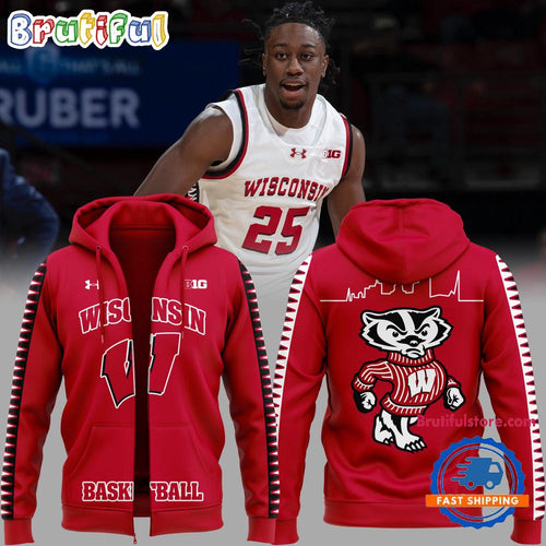 Wisconsin Badgers Basketball 2024 Limitted New Design Hoodie