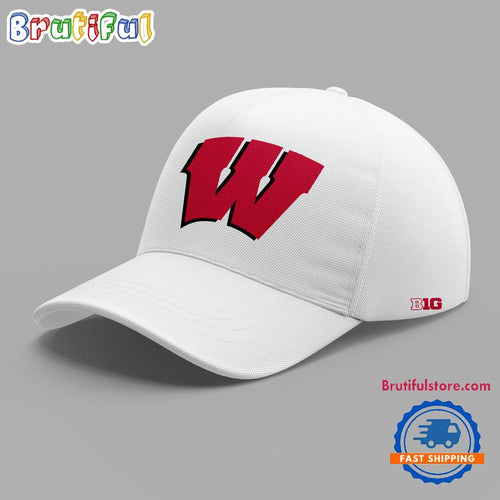 Wisconsin Badgers Basketball 2024 Limitted New Design White Cap