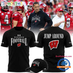Wisconsin Badgers Football Head Coach Luke Fickell Jump Around 2026 Hoodie T-Shirt