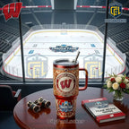 Wisconsin Badgers Men’s Ice Hockey National Champions Premium Jeweled YETI Tumbler