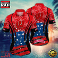 MLB Wisconsin Badgers Team Logo Hot Summer Aloha Hawaiian Shirt