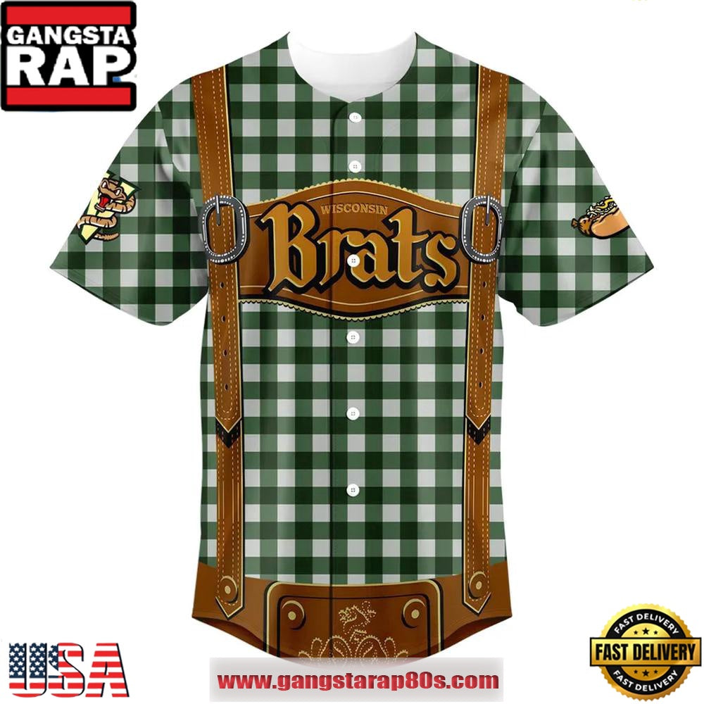 Wisconsin Flying Brats Limited Edition Baseball Custom Jersey Shirt