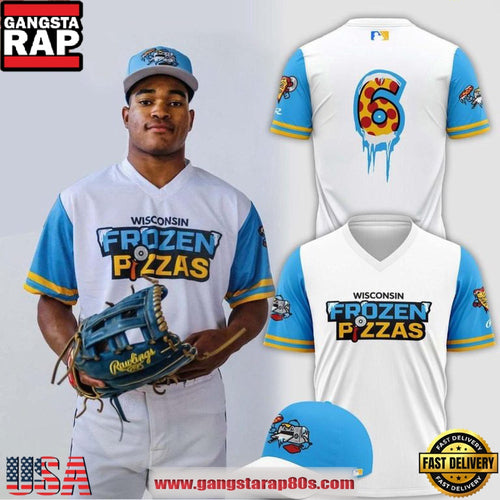 Wisconsin Timber Rattlers Wisconsin Frozen Pizzas 2026 V-Neck T Shirt