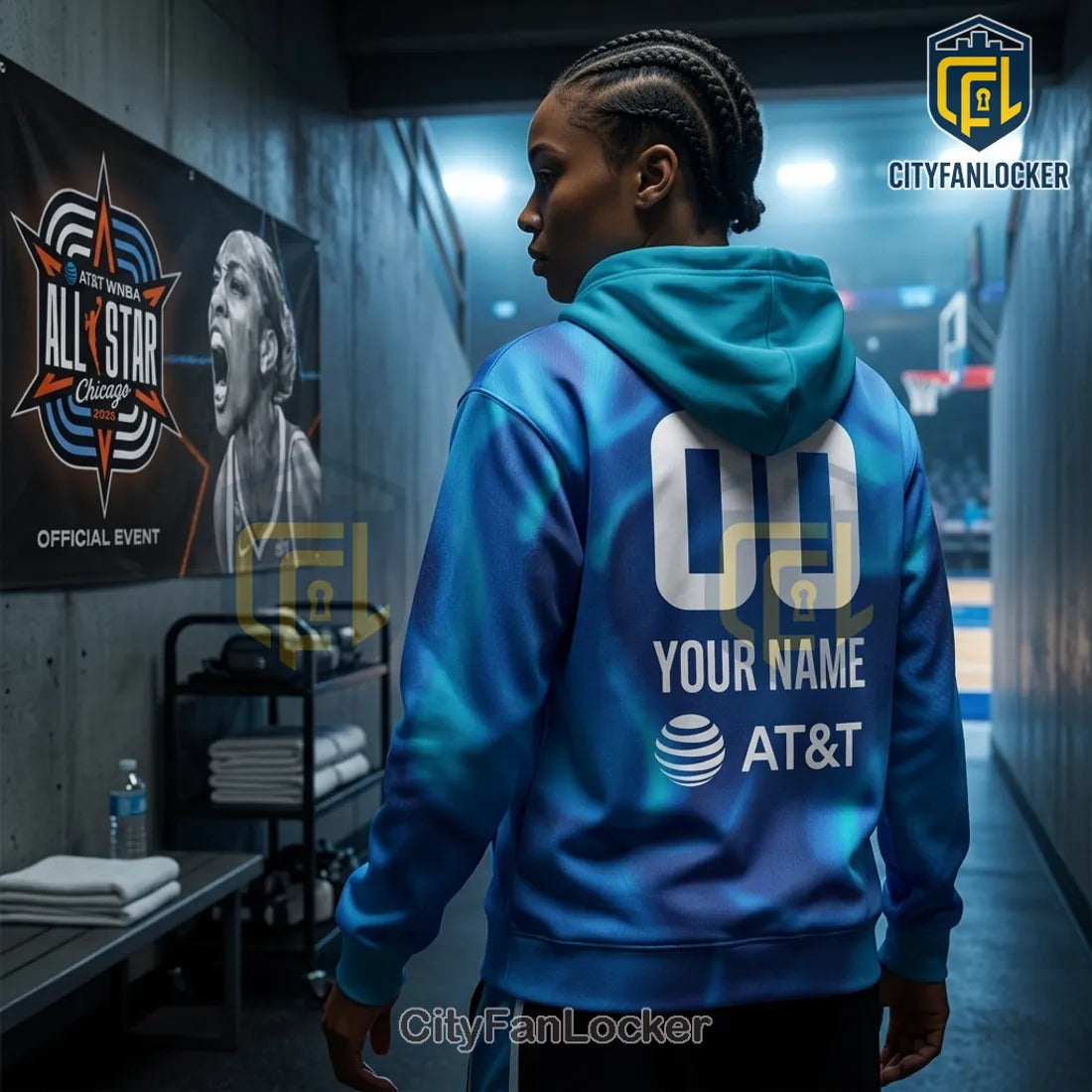 WNBA 2026 All-Star Chicago Blue Custom Hoodie