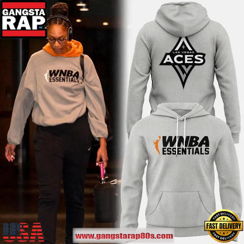 WNBA Las Vegas Aces x Essentials Special Edition Grey Unisex Hoodie