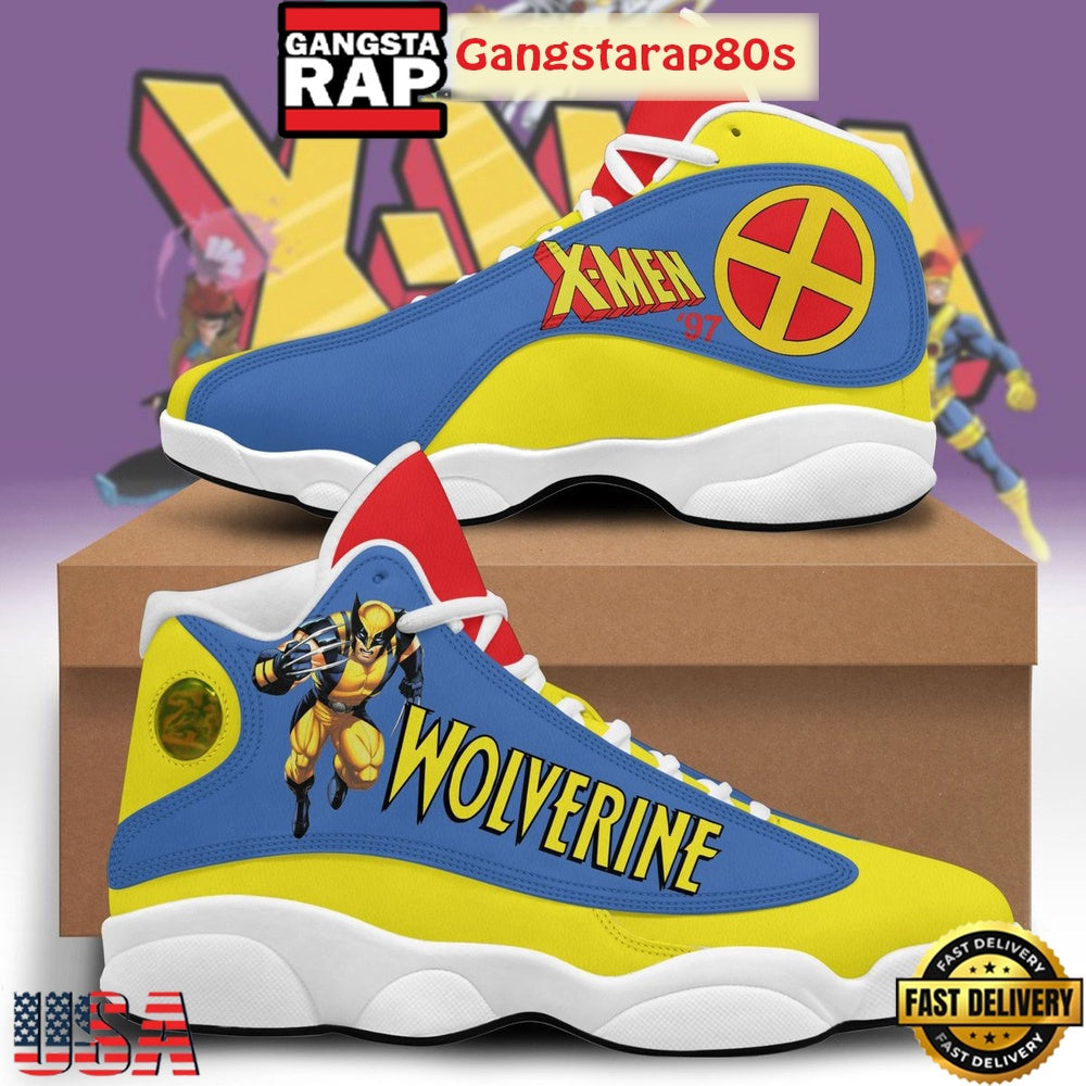 Wolverine X-Men ’97 Fan Air Jordan 13 Shoes Running Sneakers