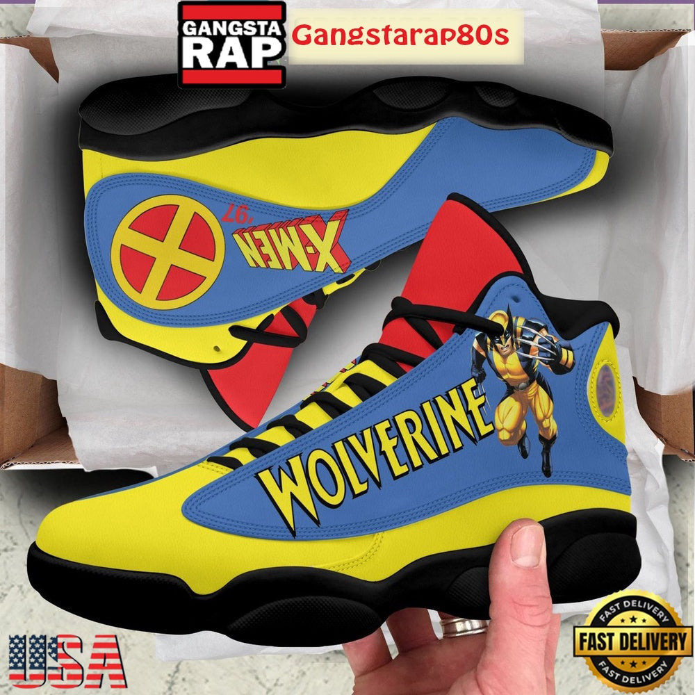 Wolverine X-Men ’97 Fan Air Jordan 13 Shoes Running Sneakers