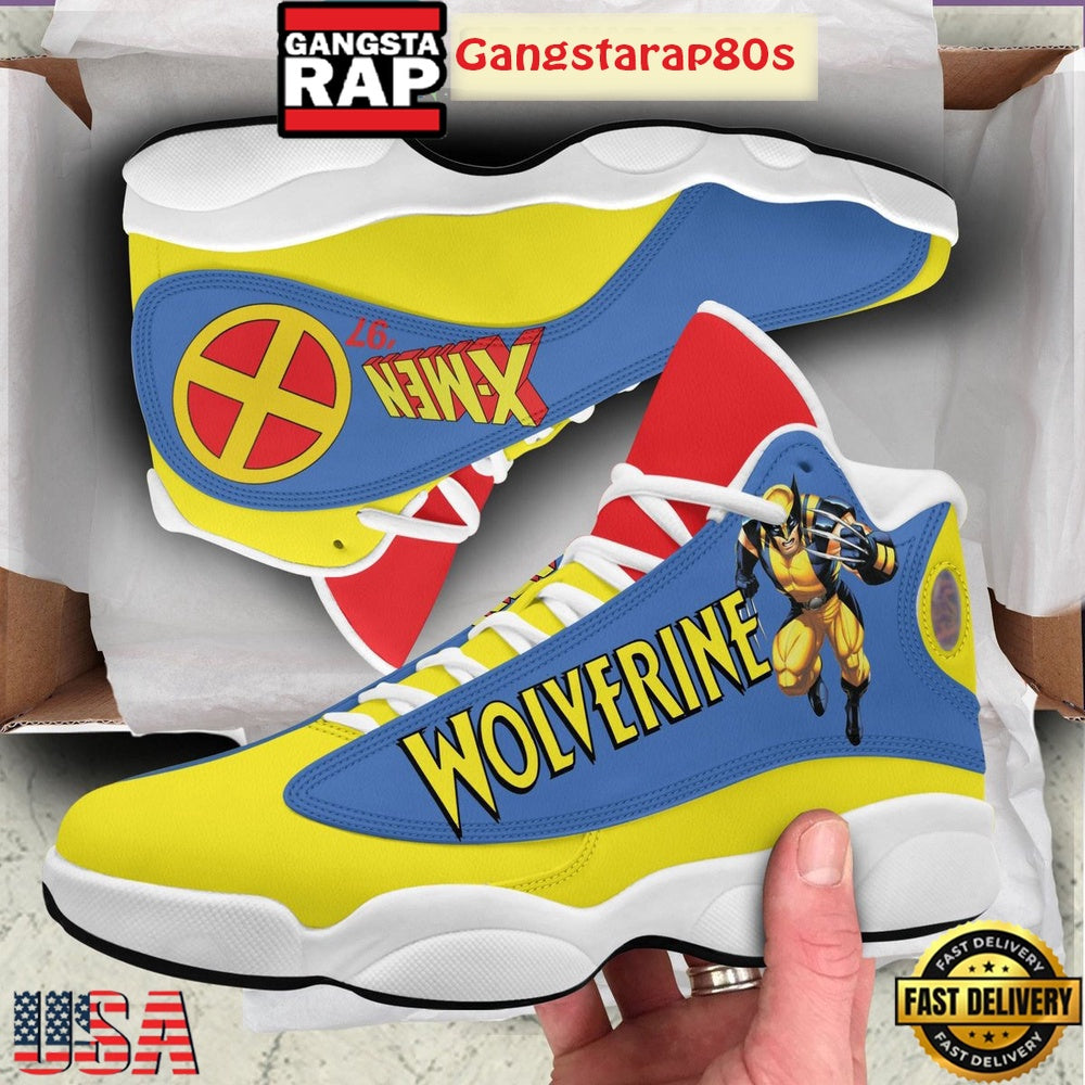 Wolverine X-Men ’97 Fan Air Jordan 13 Shoes Running Sneakers